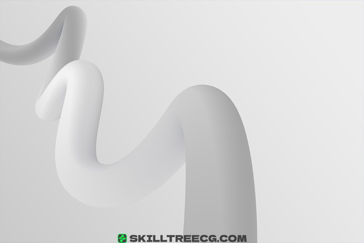 图片[3]-Twisted Flowing Shape 3D Backgrounds（478055）-技能树